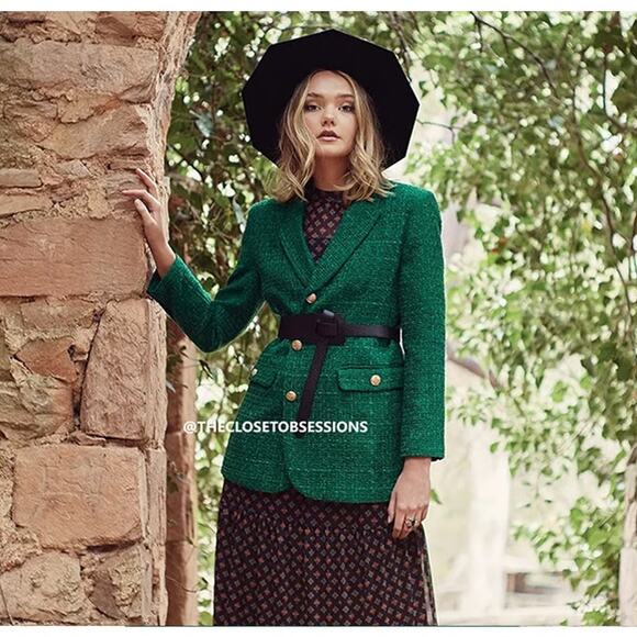 ZARA BLOGGER FAVE!!! Blazer with Contrast Buttons NWT - Picture 1 of 16